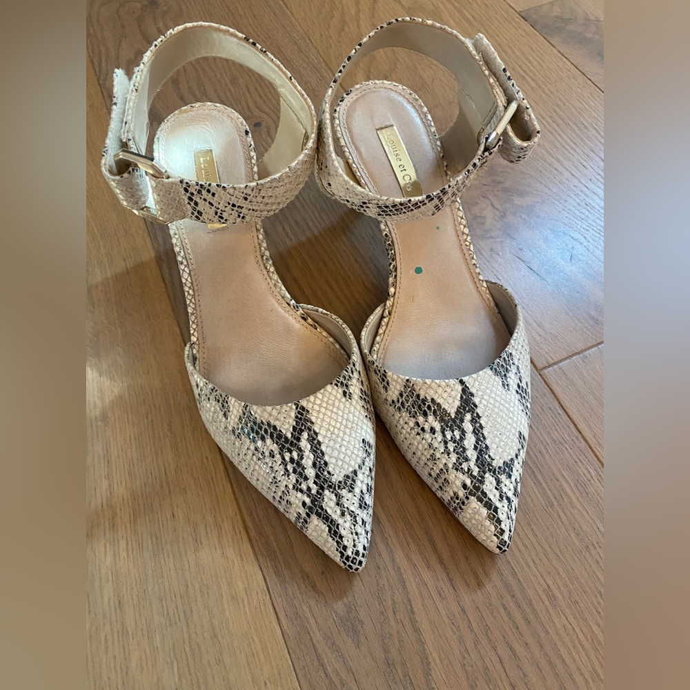 Louise et Cie snakeskin pumps